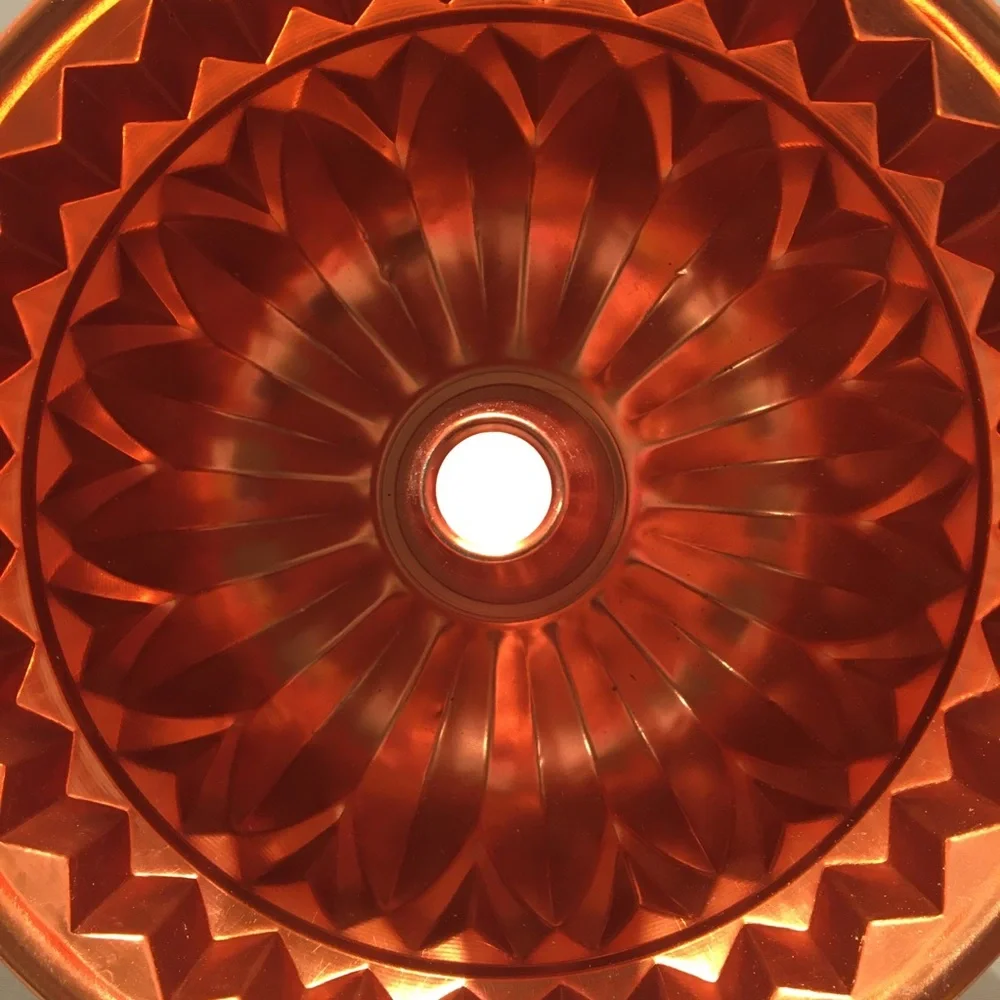 Vintage copper‎ jello or cake mold